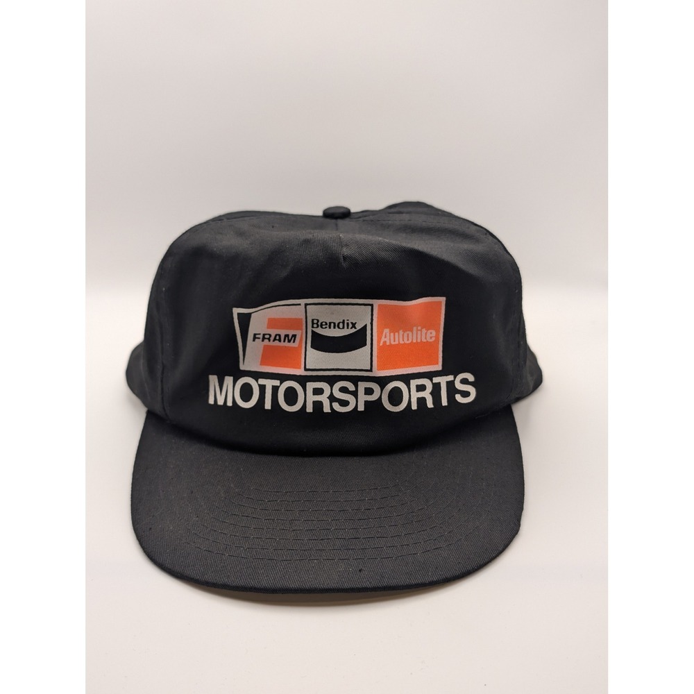 Mohr's Motorsports Hat Mens OSFA Black Excellent Fram Bendix Autolite Snapback